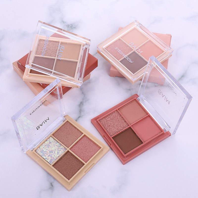 Bảng Phấn Mắt 4 Màu Làm Đẹp Trang Điểm Lâu Trôi | BigBuy360 - bigbuy360.vn