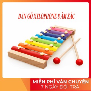 [Rẻ vô địch] ĐỒ CHƠI ĐÀN GỖ XYLOPHONE 8 ÂM SẮC CHO BÉ LOẠI 1