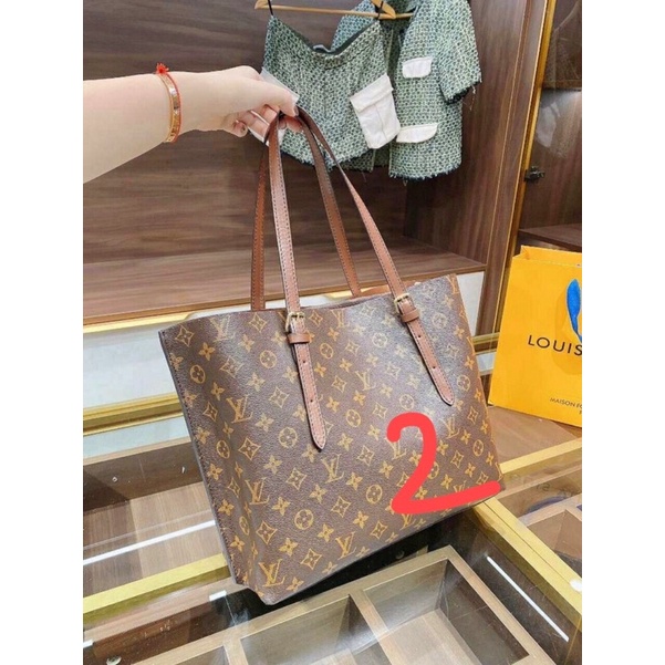 Túi công sở hoa văn nâu | BigBuy360 - bigbuy360.vn