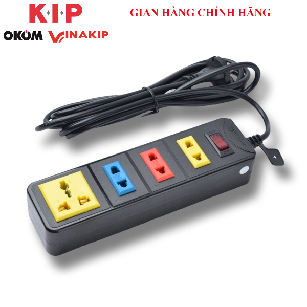 Ổ cắm VINAKIP 4 - 5 - 6 ngả liền dây N Series 3mét /5 mét