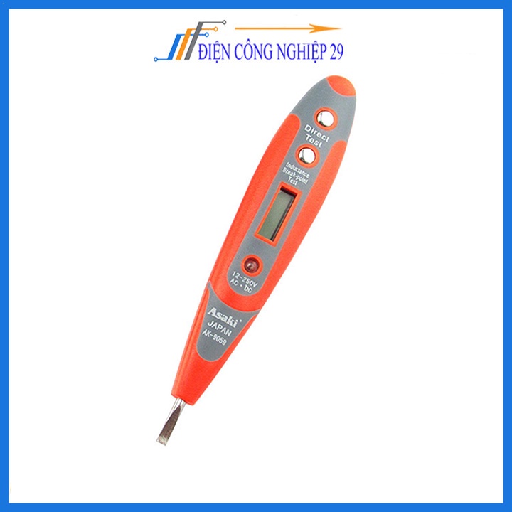 Bút thử điện Asaki AK-9059 hiển thị màn hình điện tử cao cấp