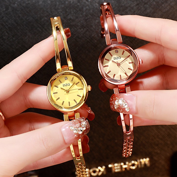 Đồng hồ nữ lắc Dzg DL02 mẫu mới cực đẹp, mặt tròn nhỏ xinh xắn | BigBuy360 - bigbuy360.vn