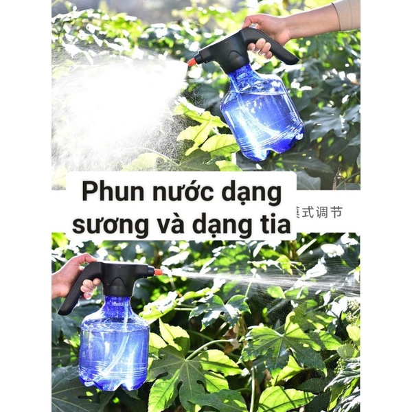 Bình xịt nước bình phun điện bình nước tưới cây phun sương đa năng  phun nước bằng điện tiện dụng