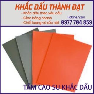 Tấm cao su khắc dấu
