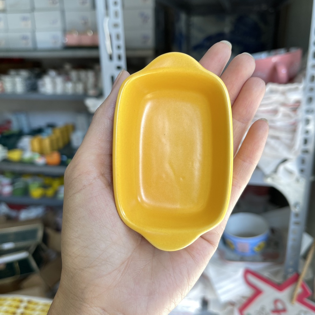 Sét bát đĩa màu vàng 11 món decor trang trí đồ ăn cực kỳ đẹp