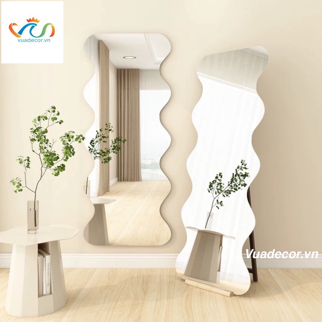 Gương toàn thân hình sâu decor VUADECOR led cảm ứng 80x180cm