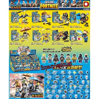 Bộ lắp ráp 8 mẫu lego Fornite minifigure kèm phụ kiện DLP