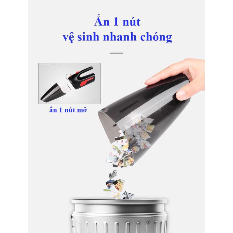 [✅MẪU MỚI✅] Máy hút bụi cầm tay Mini Cầm Tay Đa Năng Không Dây ô tô - Gia Đình - Vacuum Cleaner