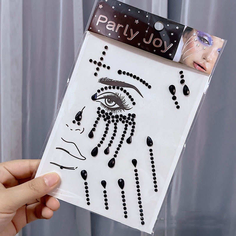 1 Tấm Sticker Đá Acrylic Nhiều Màu Sắc Lấp Lánh Trang Trí Sân Khấu