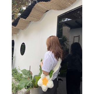 Túi len bông hoa mini (Ảnh thật)