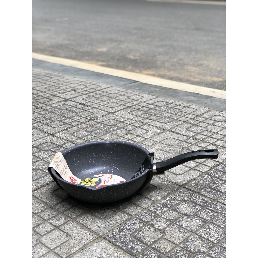 Chảo Chiên Sâu Lòng Vân Đá Tefal Cook Healthy size 24, 26, 28cm G1348495/G1348595/G1348695