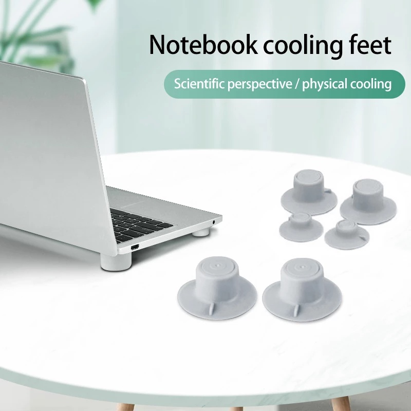 Set 4 chân tản nhiệt chống trượt tiện dụng cho laptop