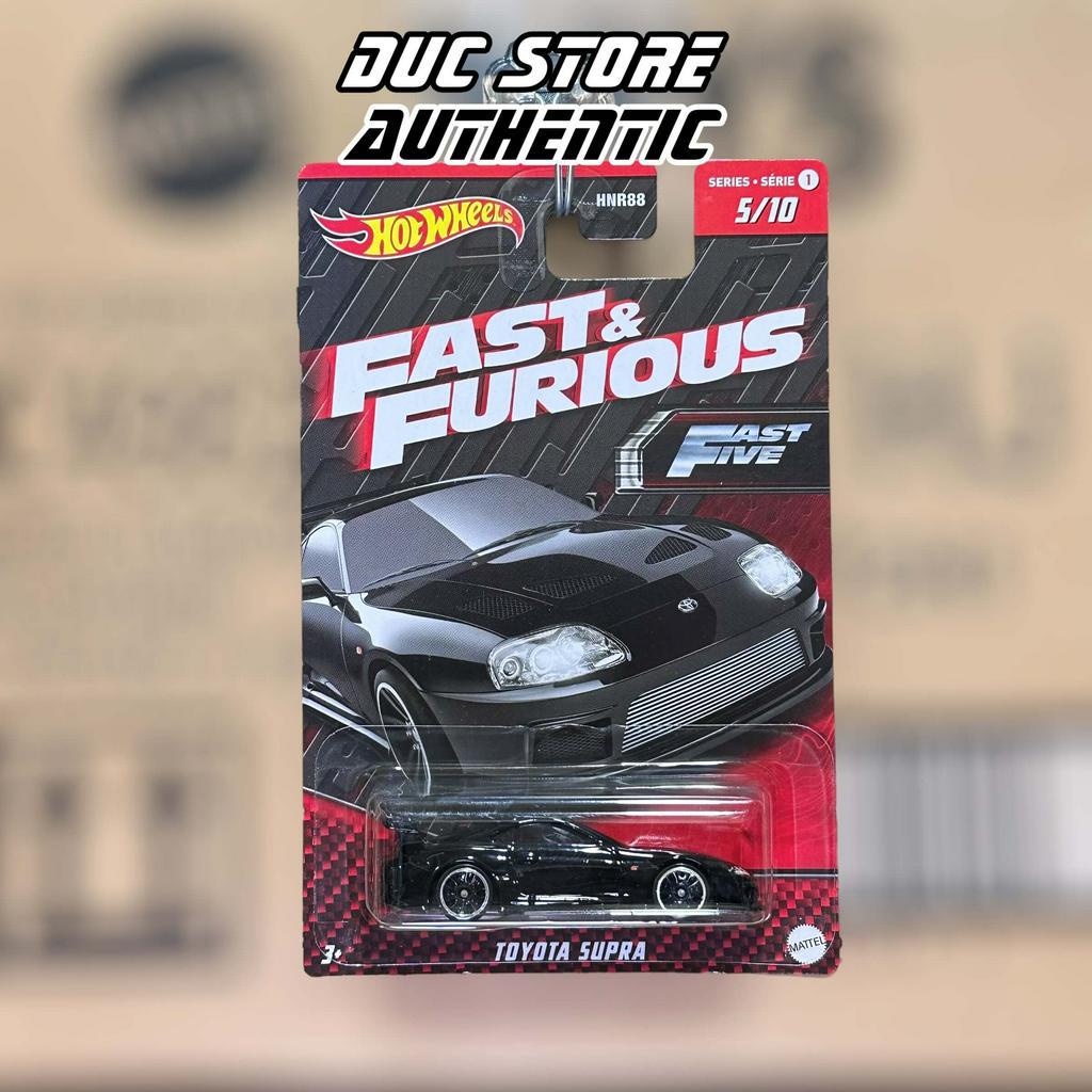 ducstore.vn Xe mô hình HNR95 Hot wheels Mainline series 2023 Fast & Furious Toyota Supra - Black