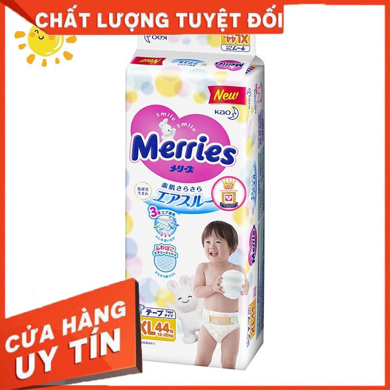  Bỉm Merries cộng miếng nội địa Nhật loại dán đủ size SS90+6(NB), S82+6, M64+4