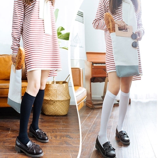Womens Thin Summer Nylon Knee Socks White Stockings Girls korean japanese kawaii lolita Socks Thigh High Knee Socks long socks