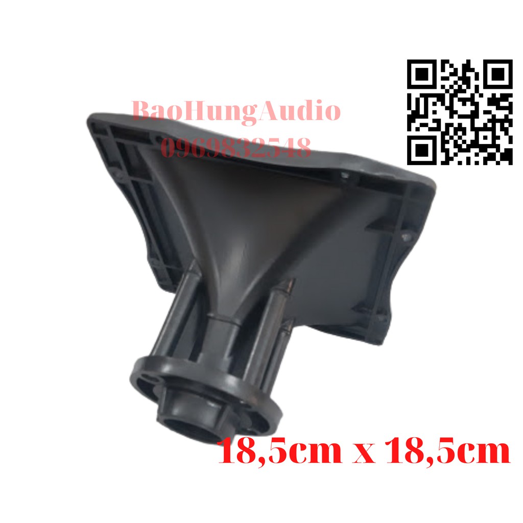 Họng loa treble kèn đa năng loa full loa kéo, nhựa cứng ABS kick thước 18,5cm x 18,5cm. Lắp treble 250, 350, 450, 750.