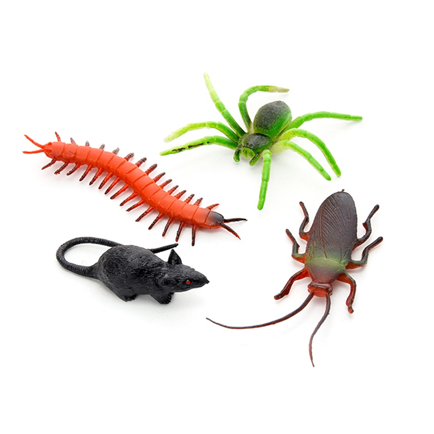 Bộ đồ chơi 12 mô hình côn trùng Safari size trung (7-12 cm) New4all Animal World