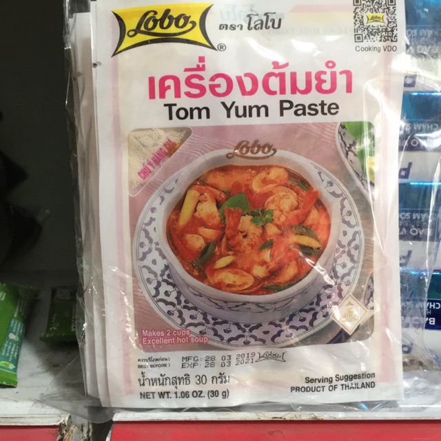 Gia vị lẩu thái Tom Yum Paste gói 30g