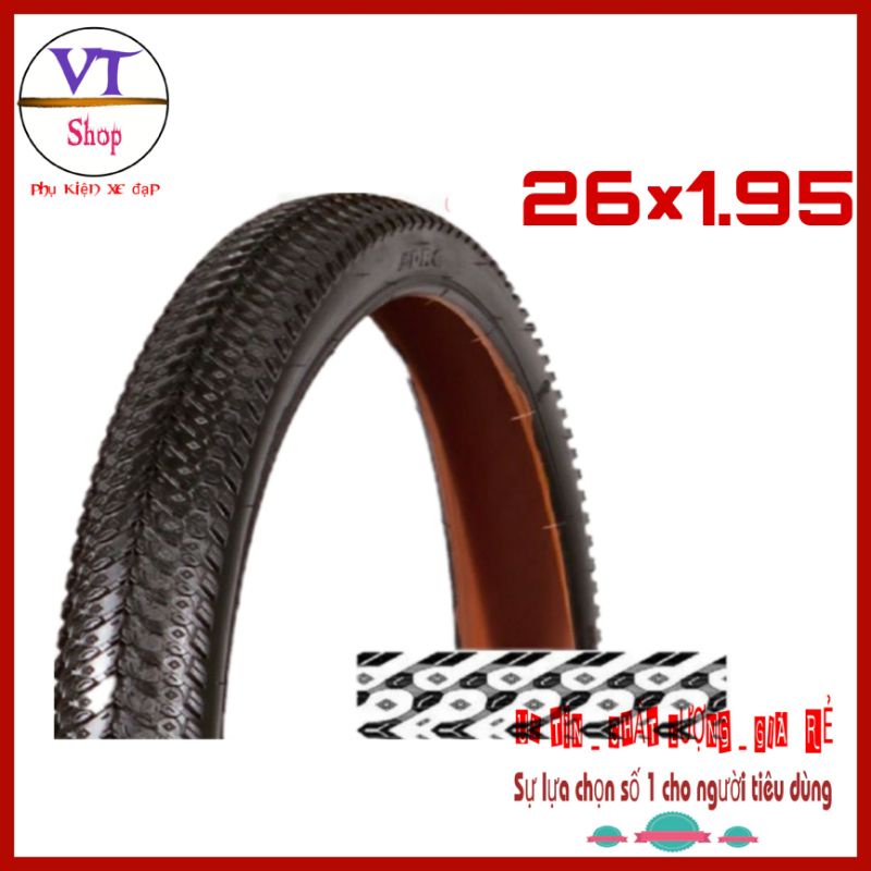 Vỏ xe đạp 26x1.95 gai nhỏ