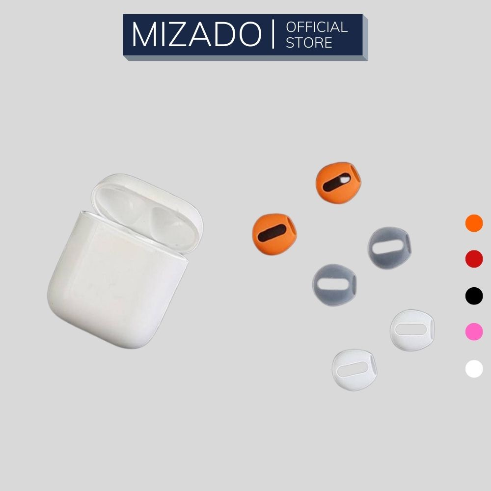 Bộ 2 Nút Đệm Tai Bằng Silicon Chống Trơn Trượt , chống bẩn Cho Tai Nghe AlRPOD 1 AlRPOD 2 AlRPOD PRO i11, i12 MIZADO