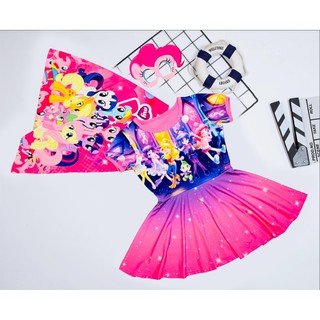 Váy Pony dễ thương cho bé gái - tặng áo choàng và mặt nạ