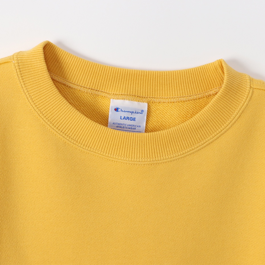 Áo Sweater Nam Champion  Crew Neck Sweatshirt 22SS Basic Màu Vàng CMPC3Q001750