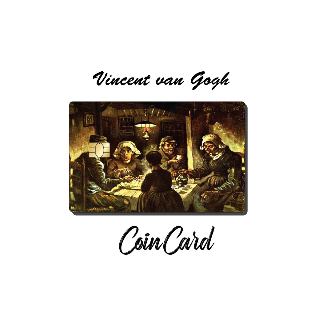 TRANH Vincent van Gogh -  Sticker dán Thẻ ATM, Debit ,Thẻ Từ, Thẻ Chung Cư, decal dán thẻ, Bảo vệ thẻ | COINCARD