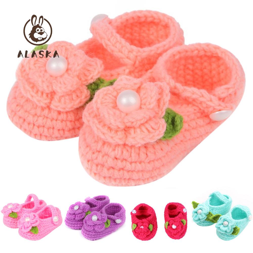 Giày Đan Len Handmade Cho Bé Sơ Sinh 22-6]
