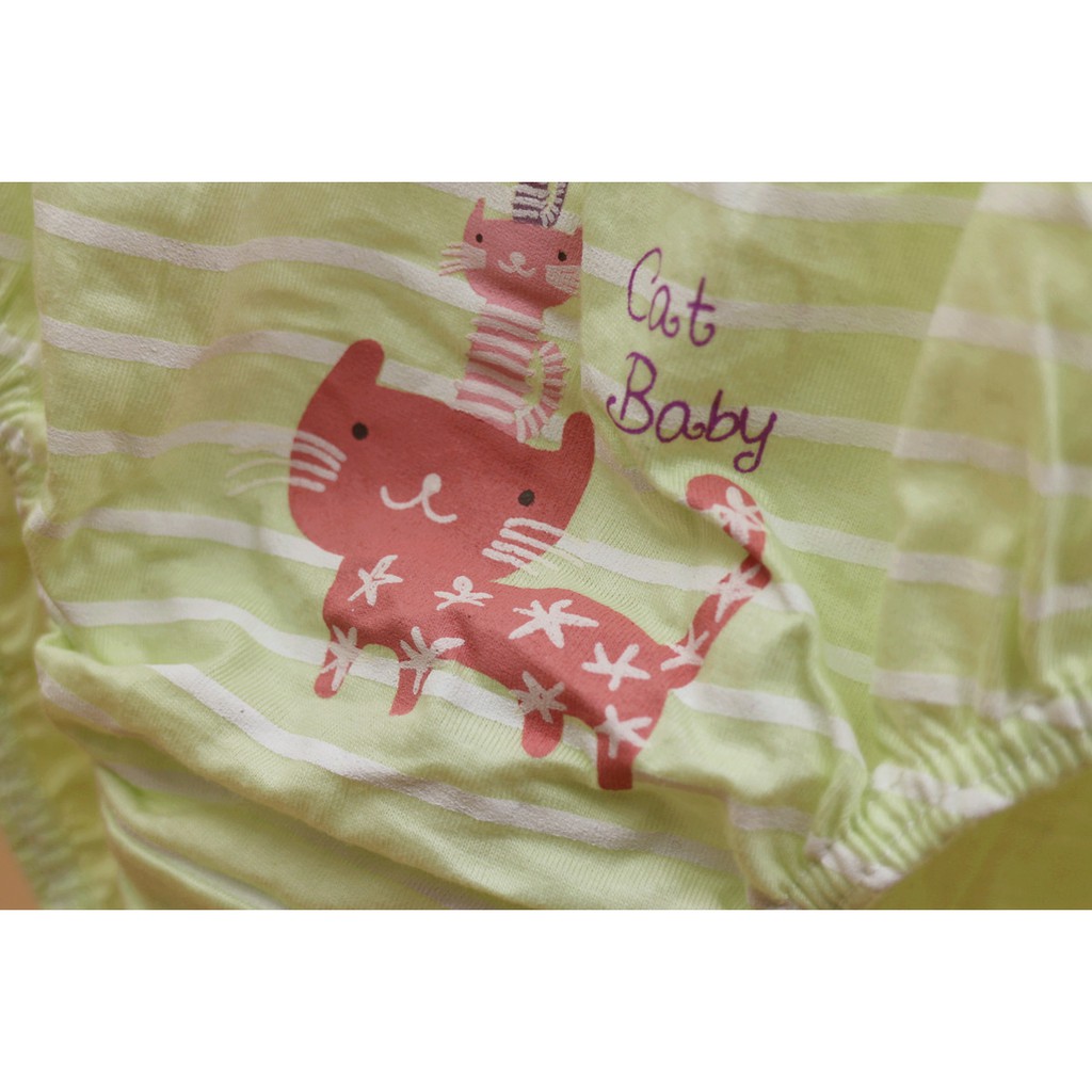 Hộp 5 quần lót Mèo Con Cat Baby cotton Hàn Quốc mẫu mã đẹp dành cho bé gái