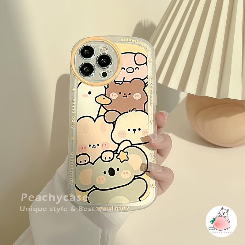 Ốp Điện Thoại TPU Mềm Chống Sốc In Hình Gấu koala Hoạt Hình Hàn Quốc Cho iPhone 13 12 Pro Max 11 Xr Xs Max X 7 8 Plus