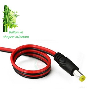 Jack cắm nguồn DC 5.5x1.3 Jack đực có dây