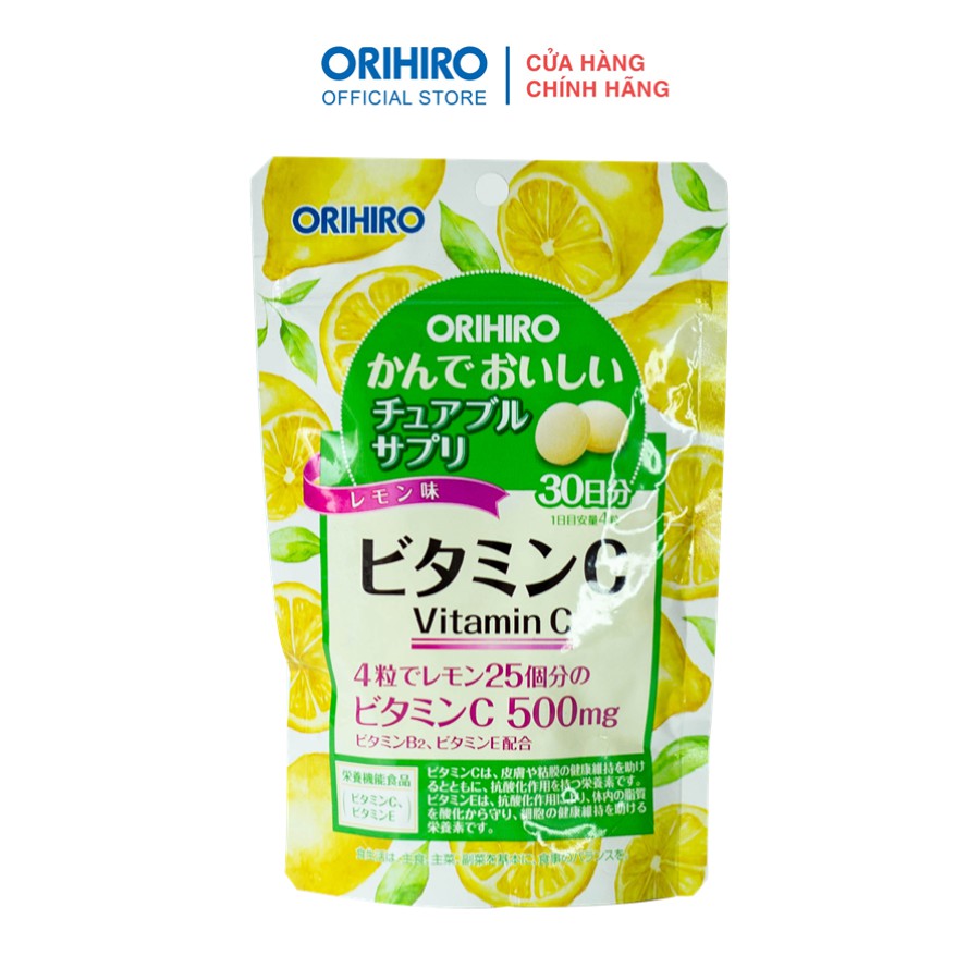 Viên uống Vitamin C Orihiro dạng túi 120 viên
