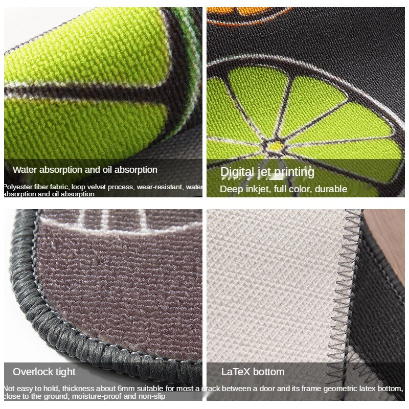 Thảm lót sàn in hình cây cối động vật độc đáo trang trí nhà tắm/ nhà vệ sinh