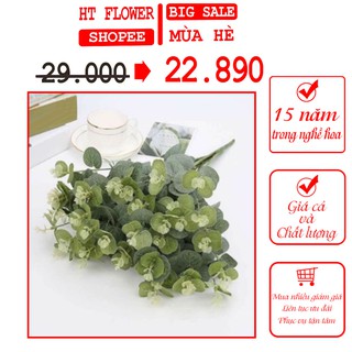 Cành lá táo 16 nhánh, lá giả, cây giả