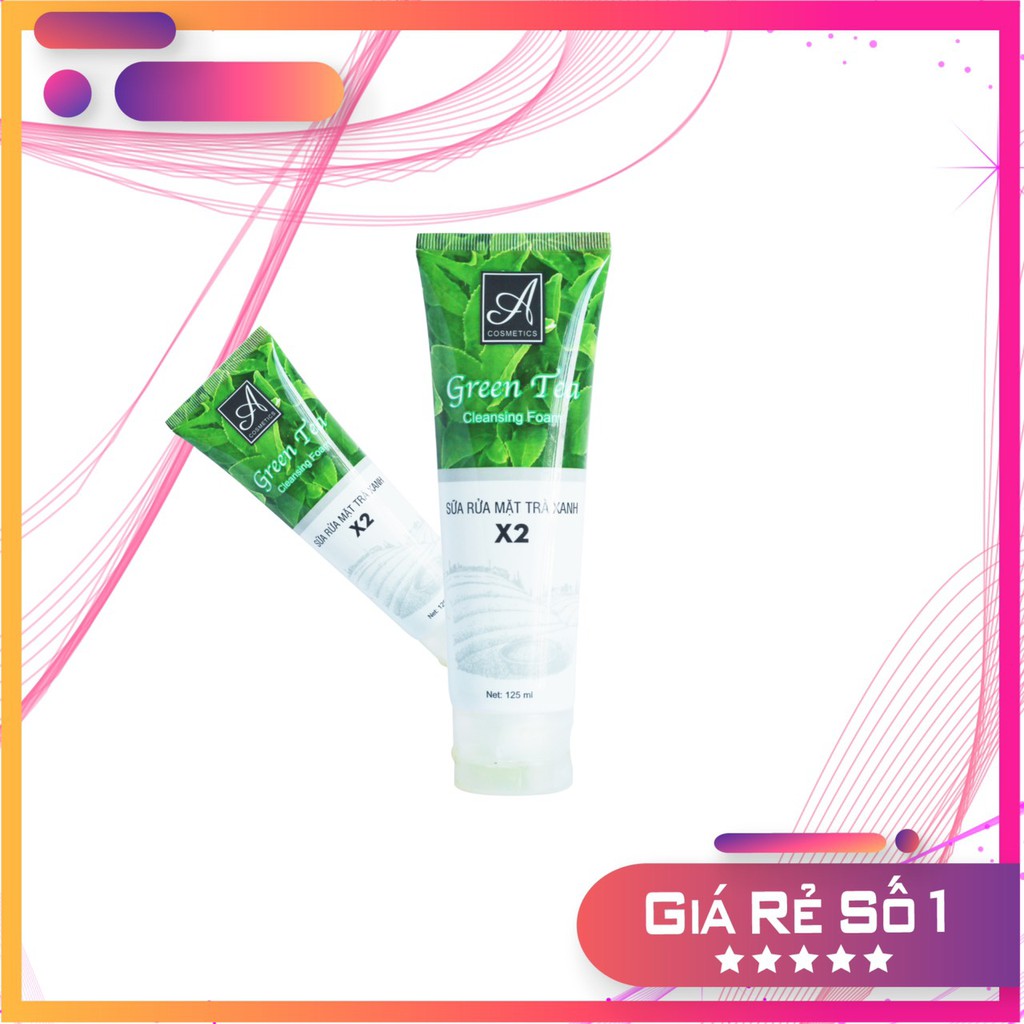 Sửa Rửa Mặt Trà Xanh X2 Acosmetics 125ml