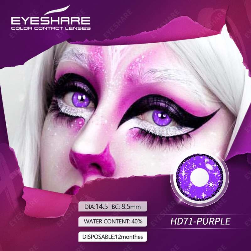 Kính áp tròng EYESHARE phong cách hoạt hình hoá trang tiệc Halloween thời trang
