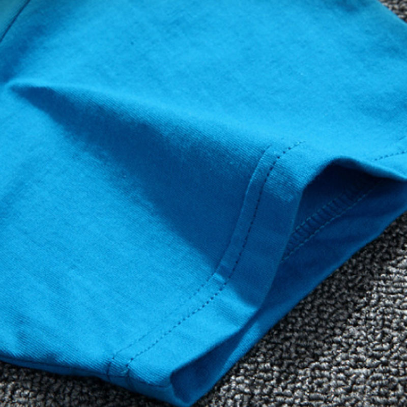 Áo Thun Cotton Ngắn Tay In Họa Tiết Âu Mỹ Đơn Giản Thời Trang Cho Nam