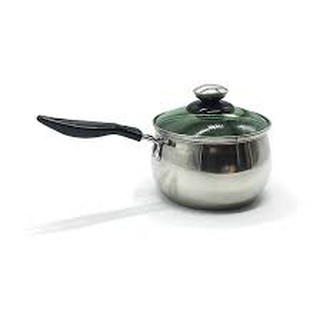 xoong bột, quánh bột inox 12cm 1 đáy hoàng gia