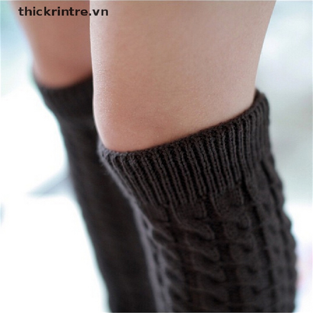 Vớ Ống Chân Dệt Kim Giữ Ấm Mùa Đông Thời Trang Nóng Bỏng Cho Nữ