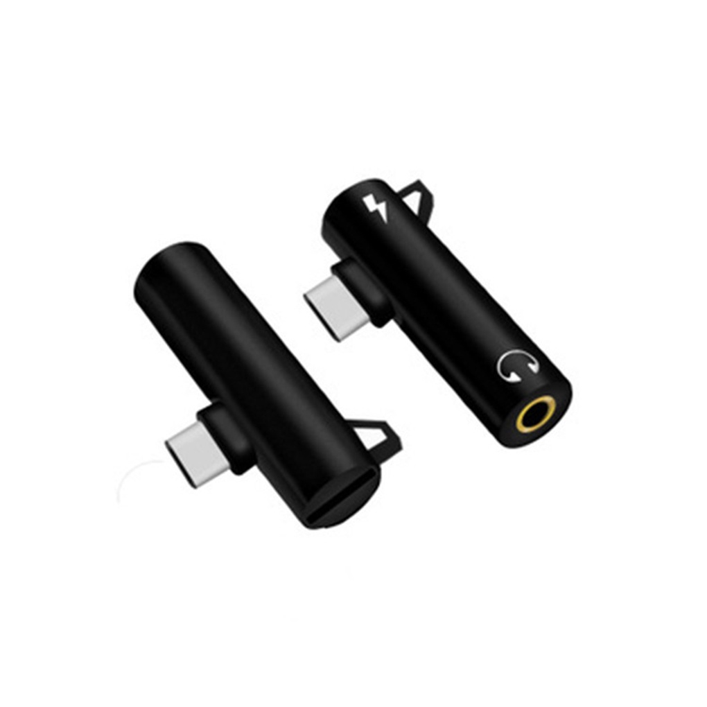 2 in 1 Type-c to 3 5mm Jack Phone Adapter USB C Earphone Charging Converter Replacement for Xiaomi 6/Huawei