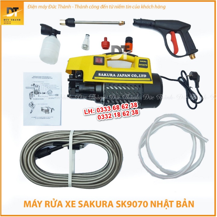 Siêu hot Máy rửa xe sakura. Công suất 3000W