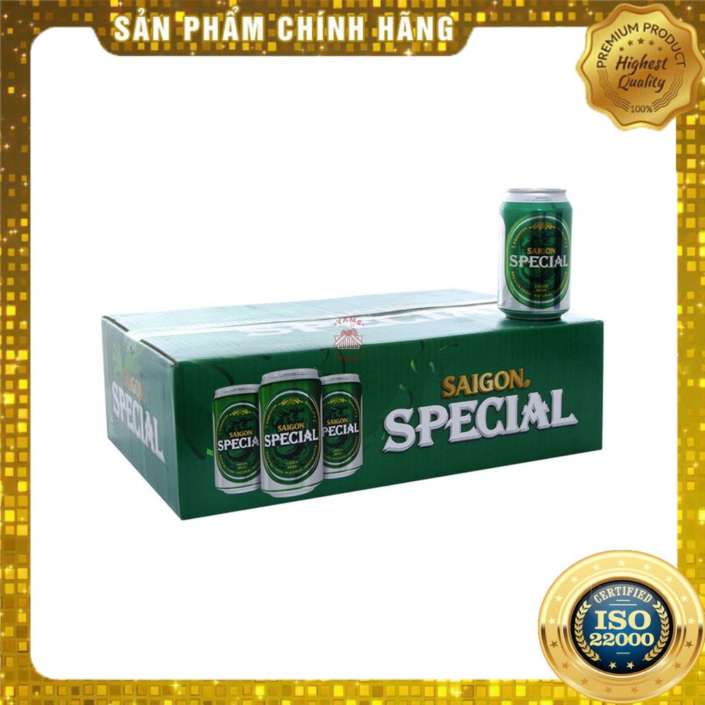 [ Yams Mart ] Thùng 24 Lon Bia Sài Gòn Special 330ml