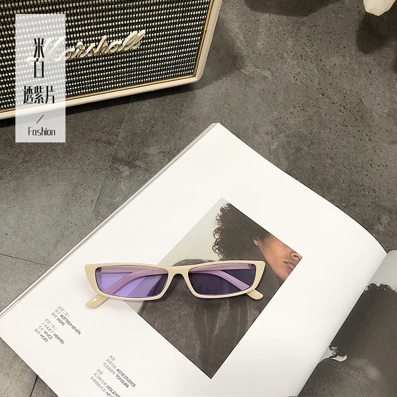 Kính râm gọng chữ nhật phong cách retro Hàn Quốc cho nữ