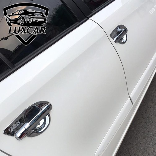 Bộ Ốp tay nắm hõm cửa TOYOTA YARIS- Nhựa ABS mạ Crom LUXCAR cao cấp