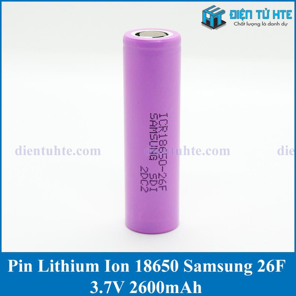 Pin Li-Ion 18650 Samsung ICR18650 26F 2600mAh