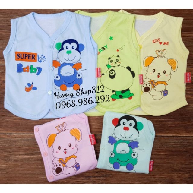 Áo gile cotton 2 lớp cho bé (nhiều mẫu)