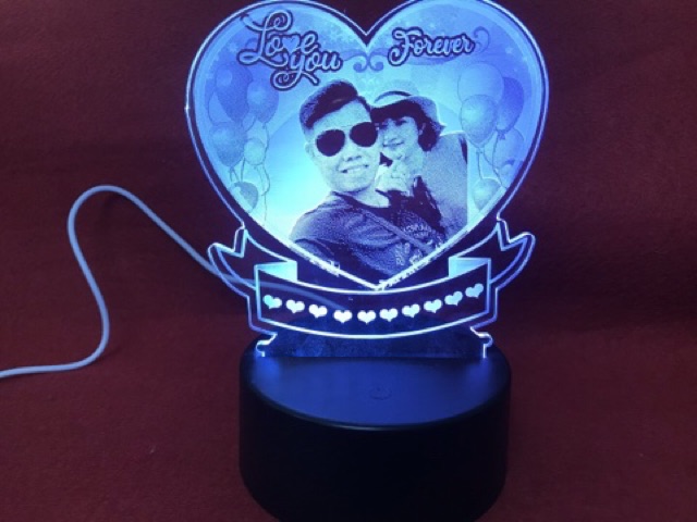 Đèn ngủ led khắc hình ảnh theo yêu cầu