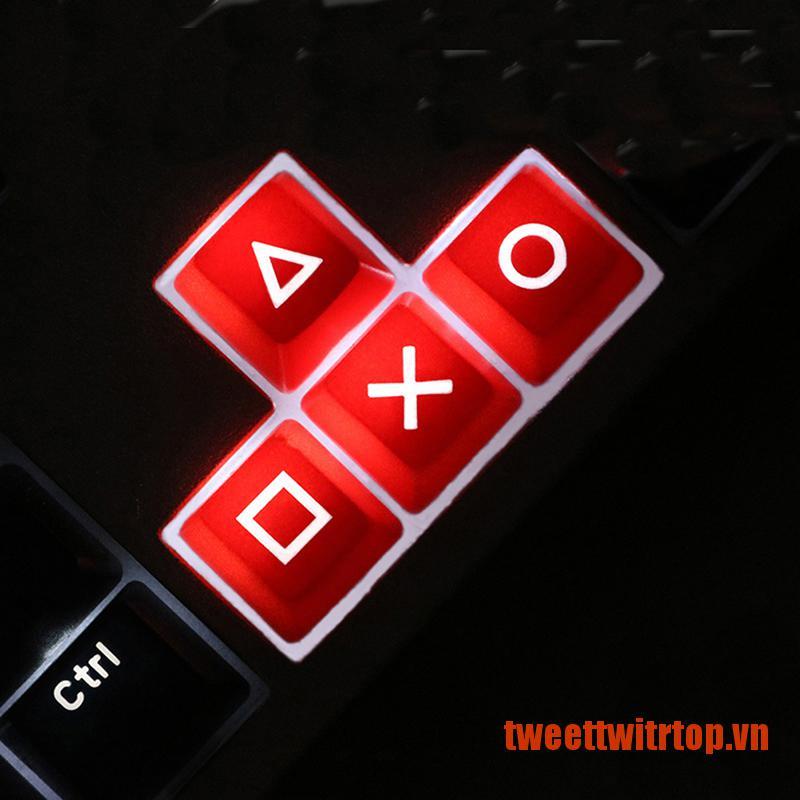 TRTOP ABS Direction Arrows Keys Keycaps Backlight Keycap For Gaming Keyboard Game