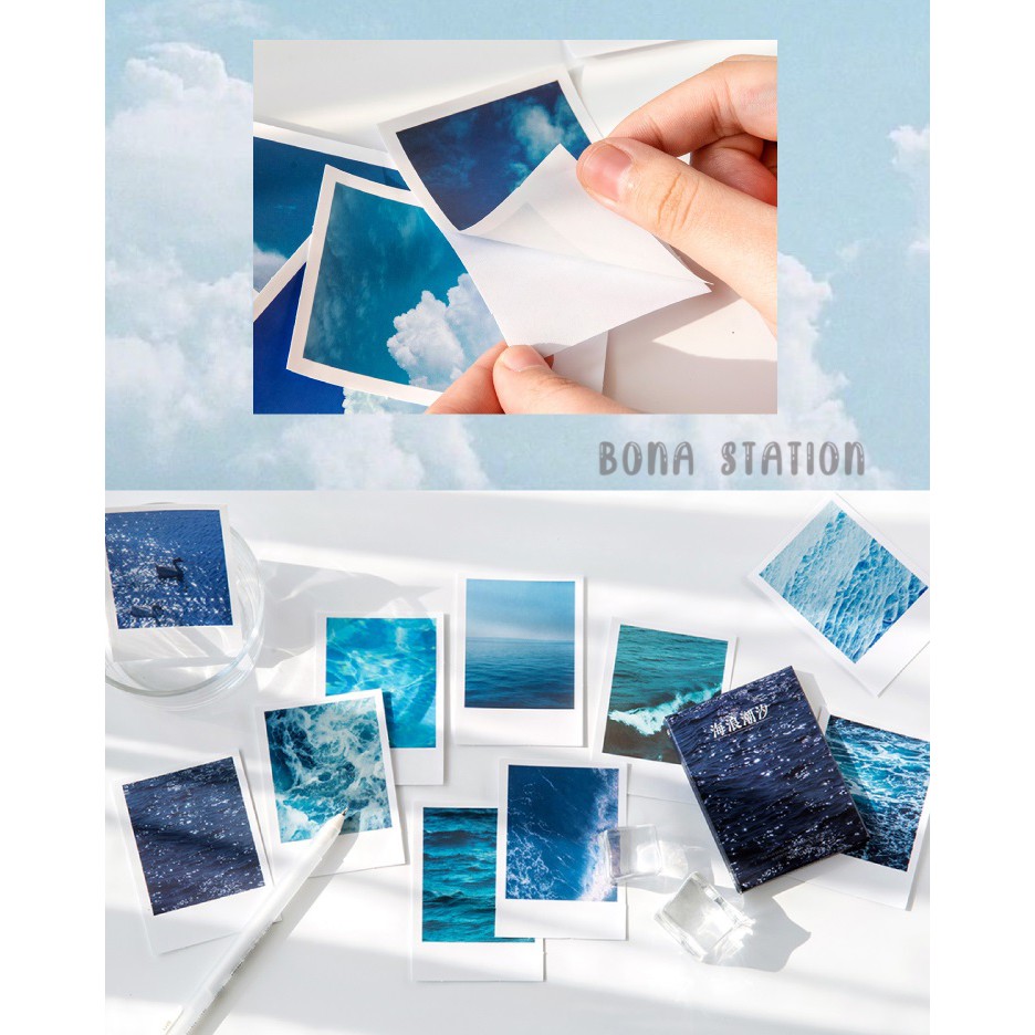 Hộp 30 sticker lomo phong cảnh thiên nhiên Romantic landscape | BDL003