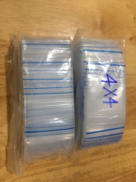 Combo 100 túi zip mini nhỏ 4x4 cm